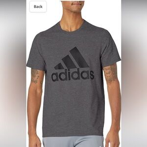 Adidas the go-to performance tee grey black small